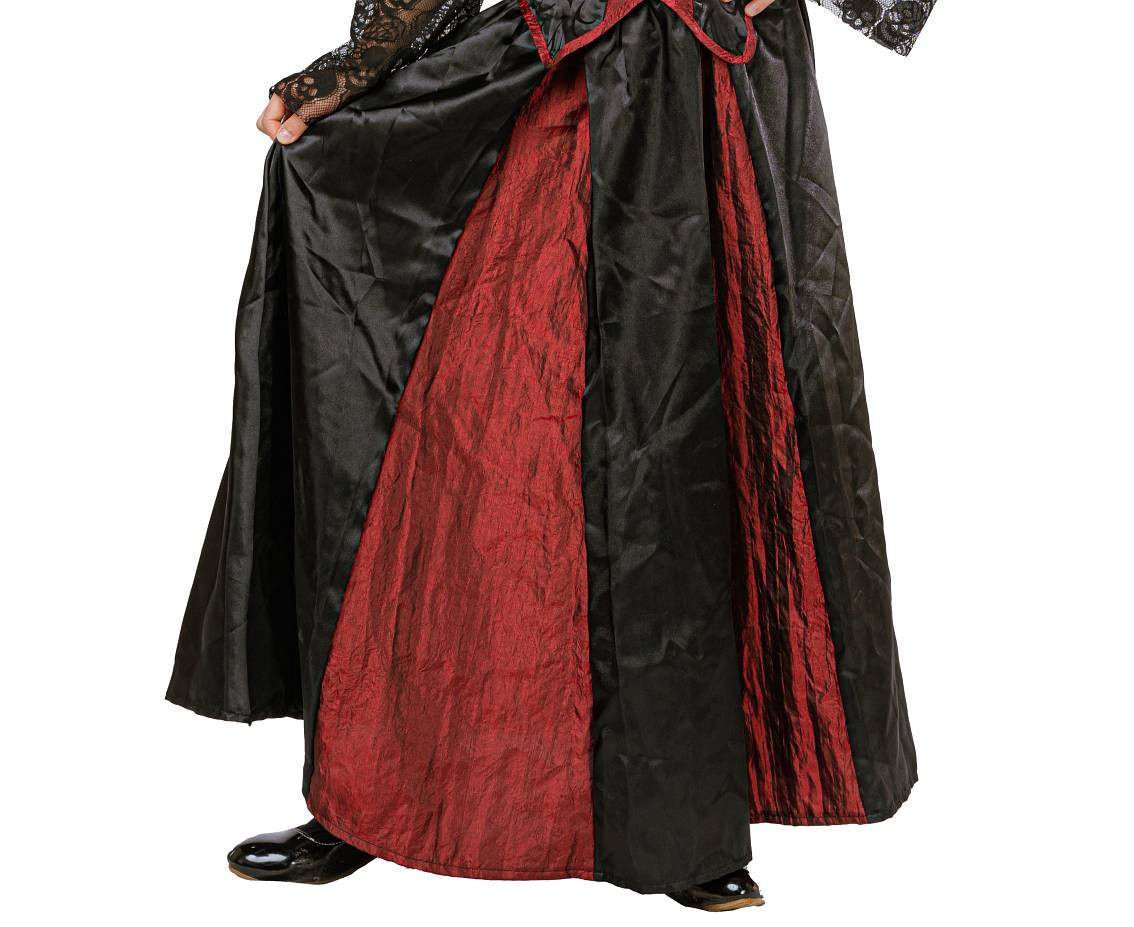 Role play-set for kids Gothic Vampiress (skirt, top, collar), size 110/120 cm EOL